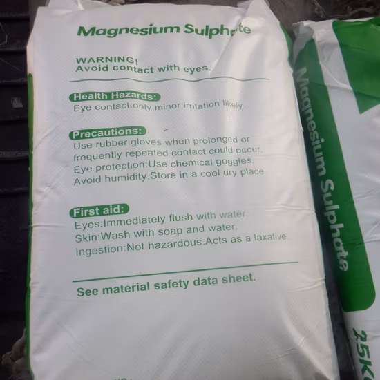 Sulfate de magnésium Mgso4 avec livraison rapide de sulfate de magnésium heptahydraté CAS 7487-88-9